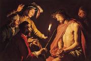 Matthias Stomer Christ Crowned with Thorns oil on canvas